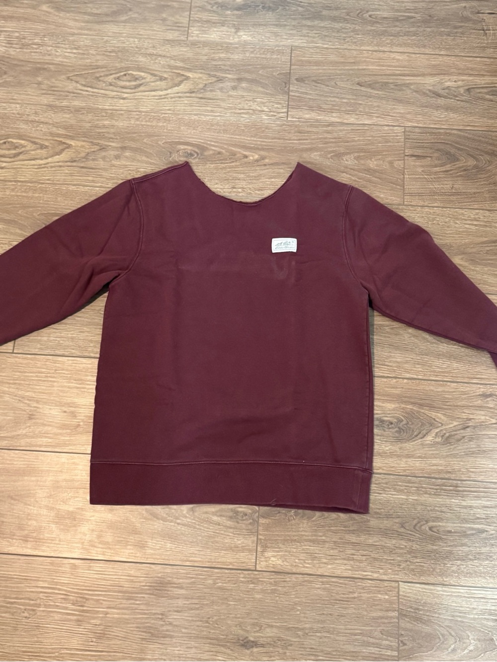 Eddie Bauer Maroon Pullover with Logo Patch